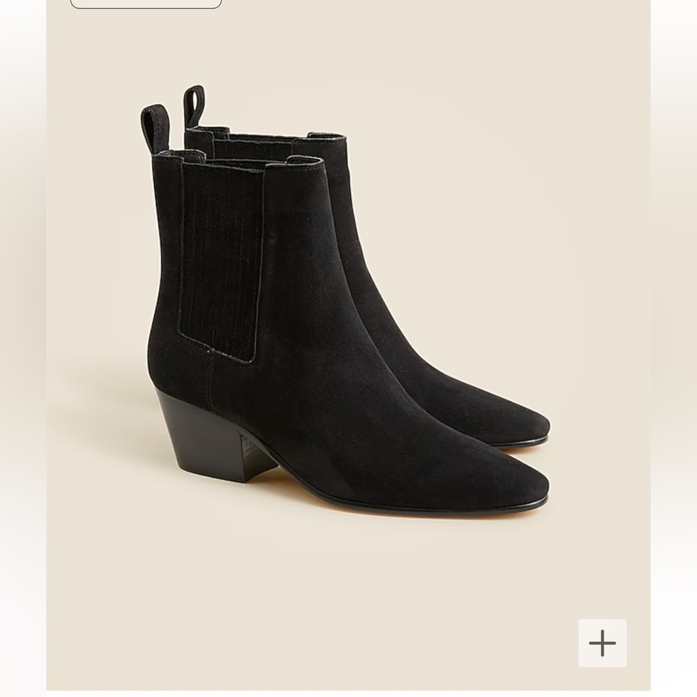 NWT- J.Crew Piper ankle boots in suede